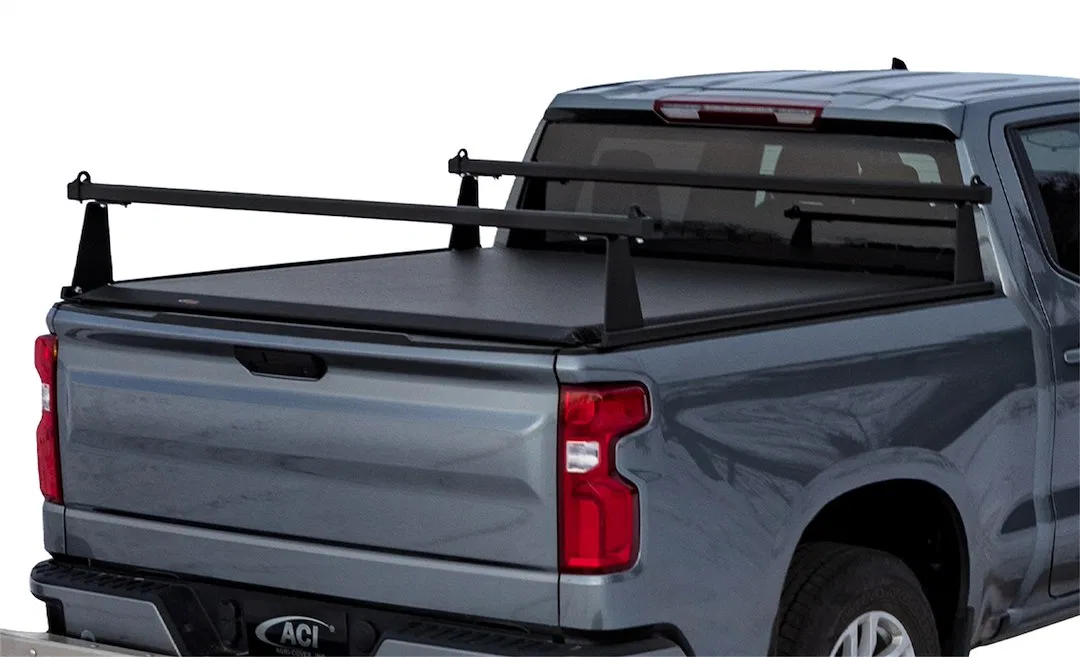 F4020092 – ACCESS Ladder Rack, 500 Pound Capacity Stake Pocket Mount Direct-Fit 12 Inch Height Matte Black Aluminum